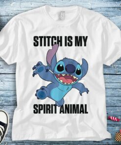 Stitch Disney Stitch is My Spirit Animal Unisex Tee Adult T-shirt Kid Shirt Long Sleeve Hoodie Sweatshirt Women's Tank