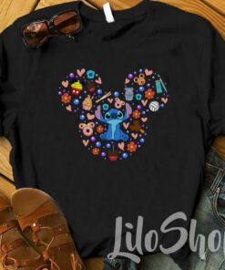 Stitch Head Mickey Shirt, Cute Stitch Shirt, Stitch Disney Tee, Lilo and Stitch Shirt, Disney Family Shirts, Disney Vacation, Disney World Gift For Men Women Kid Hoodie Sweatshirt Toddler Shirt