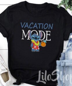 Stitch Vacation Mode Shirt, Funny Stitch Disney Tee Shirt, Stitch And Lilo, Disney Trip Shirt, Matching Disney tees, Disney Family Shirts Gift For Men Women Kid Hoodie Sweatshirt Toddler Shirt