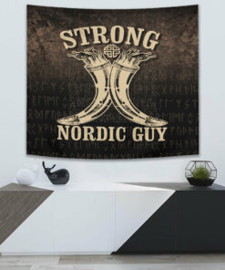 Strong Nordic Guy Tapestry for Wall Décor