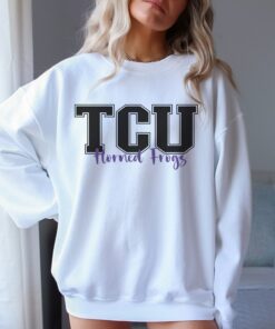 TCU Football Sweatshirt, Horned Frogs Shirt, TCU Sweatshirt, University Football Fan Shirt, TCU Shirts Gift for Fans