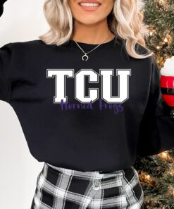 TCU Football Sweatshirt, Horned Frogs Shirt, TCU Sweatshirt, University Football Fan Shirt, TCU Shirts Gift for Fans