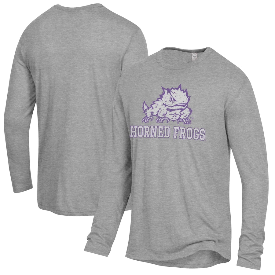 TCU Horned Frogs Alternative Apparel Keeper Long Sleeve T-Shirt, University Football Fan Shirt, TCU Shirts Gift for Fans