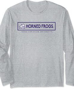 TCU Horned Frogs BlockedLong Sleeve T-Shirt, University Football Fan Shirt, TCU Shirts Gift for Fans