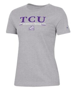 TCU Horned Frogs Champion Women's Core 2.0 T-Shirt, University Football Fan Shirt, TCU Shirts Gift for Fans