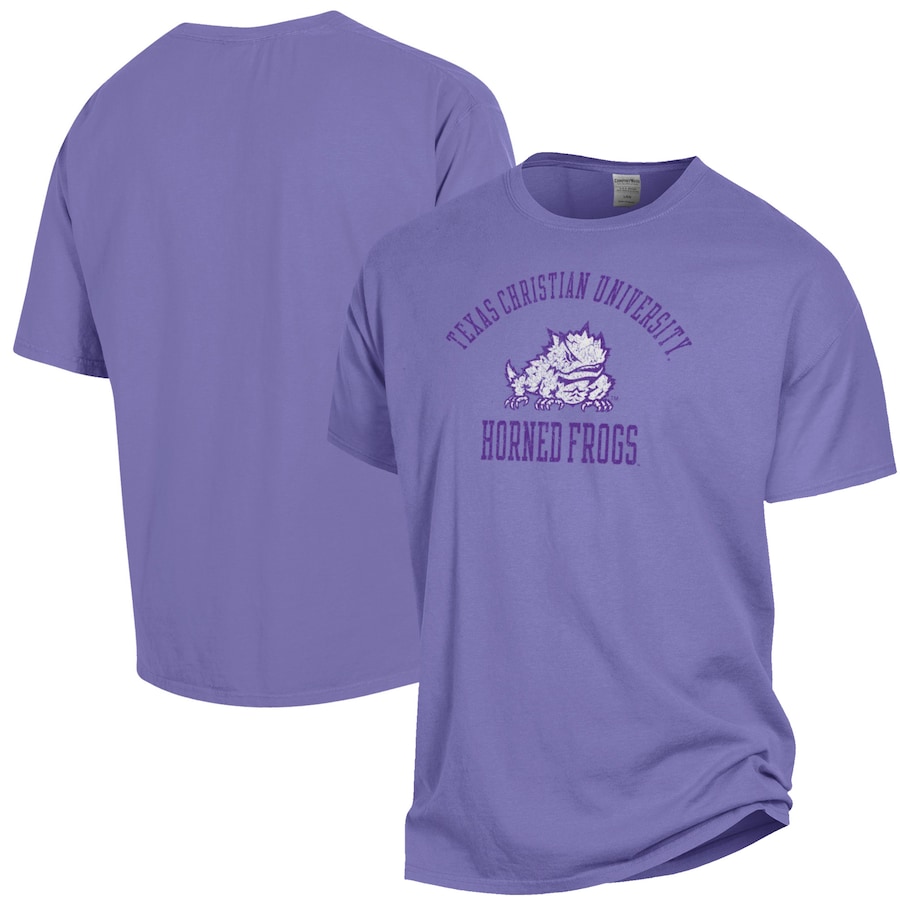 TCU Horned Frogs Comfortwash Garment Dyed T-Shirt, TCU Shirts Gifts For NCAA Fans