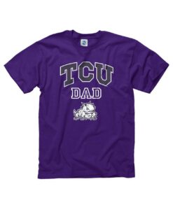 TCU Horned Frogs Dad Short Sleeve T Shirt, TCU Shirts Gifts For NCAA Fans