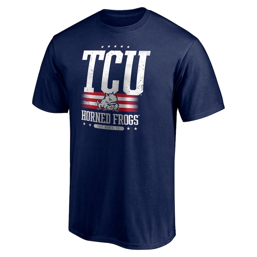 TCU Horned Frogs Fanatics Branded Americana T-Shirt, TCU Shirts Gifts For NCAA Fans