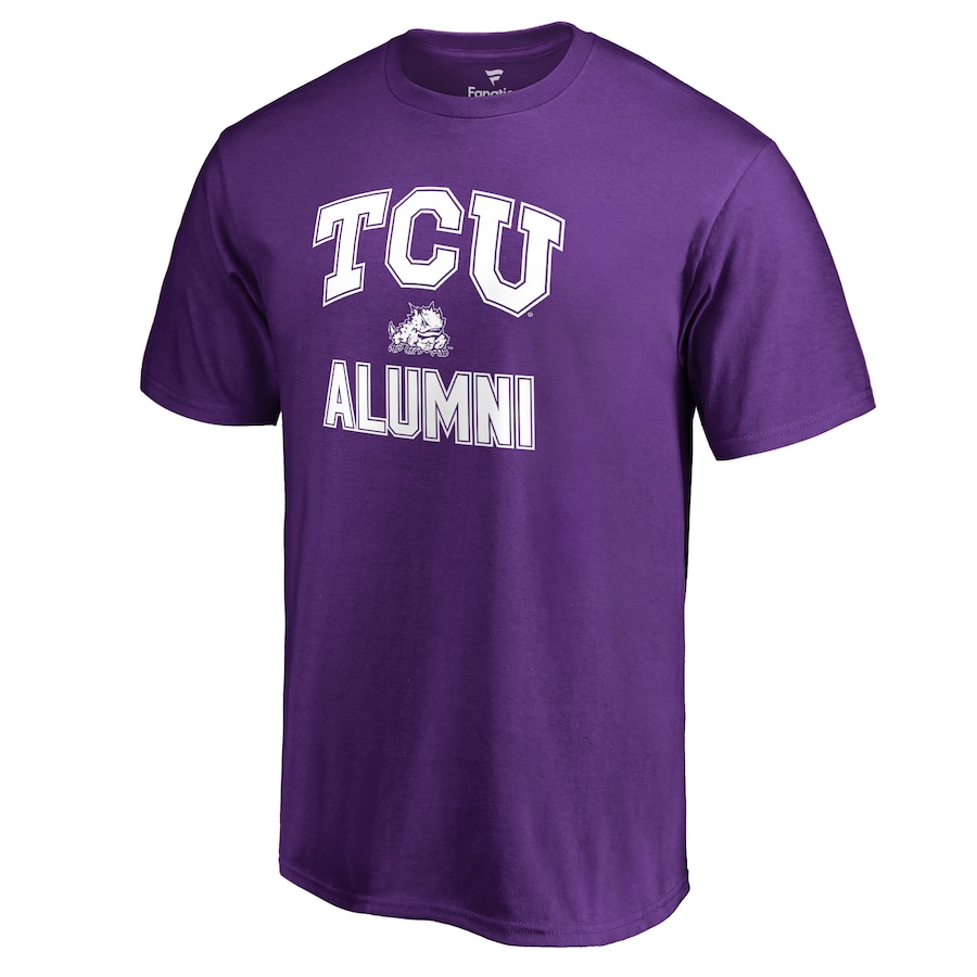 TCU Horned Frogs Fanatics Branded Team Alumni T-Shirt, University Football Fan Shirt, TCU Shirts Gift for Fans