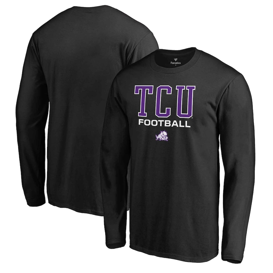 TCU Horned Frogs Fanatics Branded True Sport Football Long Sleeve T-Shirt, University Football Fan Shirt, TCU Shirts Gift for Fans