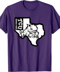 TCU Horned Frogs State PurpleT-Shirt, TCU Shirts Gifts For NCAA Fans