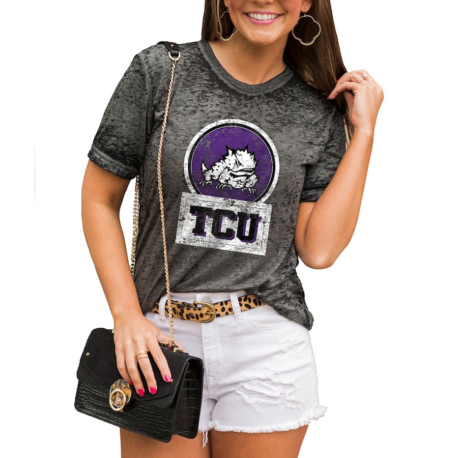 TCU Horned Frogs Women's Better Than Basic Boyfriend T-Shirt, University Football Fan Shirt, TCU Shirts Gift for Fans
