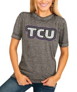 TCU Horned Frogs Women's It's A Win Boyfriend T-Shirt, University Football Fan Shirt, TCU Shirts Gift for Fans