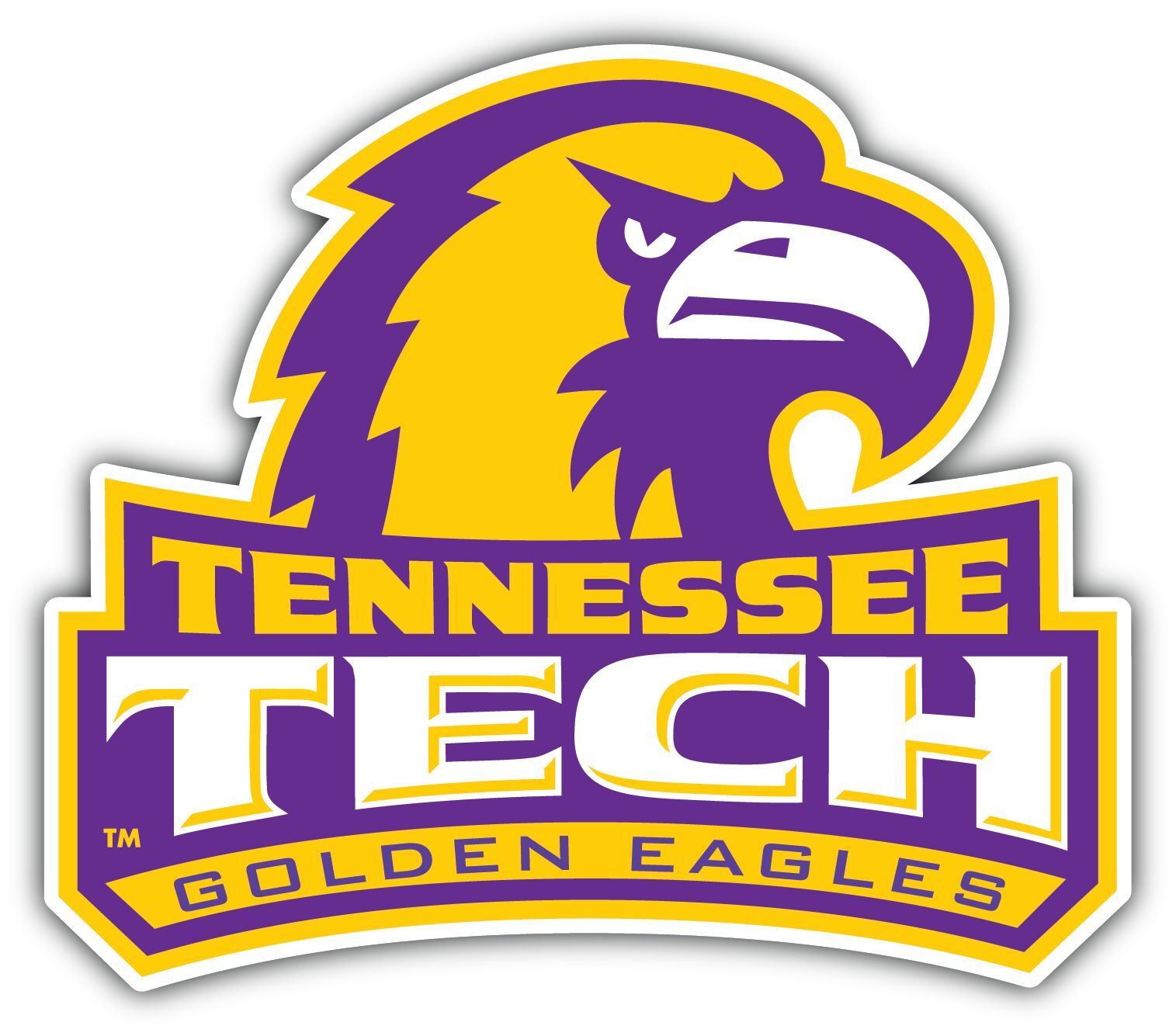 Tennessee Tech Golden Eagles College NCAA Logo Vinyl Decals Sticker For Car Truck Door And Window Laptop Gifts For Fans