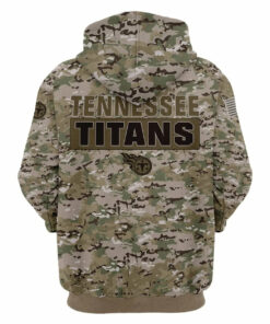 Tennessee Titans Camo Hoodie 3D Printed Gifts for Fans