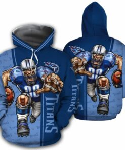 Tennessee Titans Men's Hoodie Mascot 3D Ultra Cool Gifts for Fans