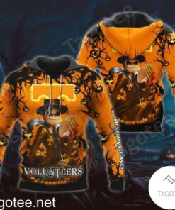 Tennessee Volunteers Jack Skellington Halloween 3D All Over Print Zip Hoodie Gifts For Ncaa Fans