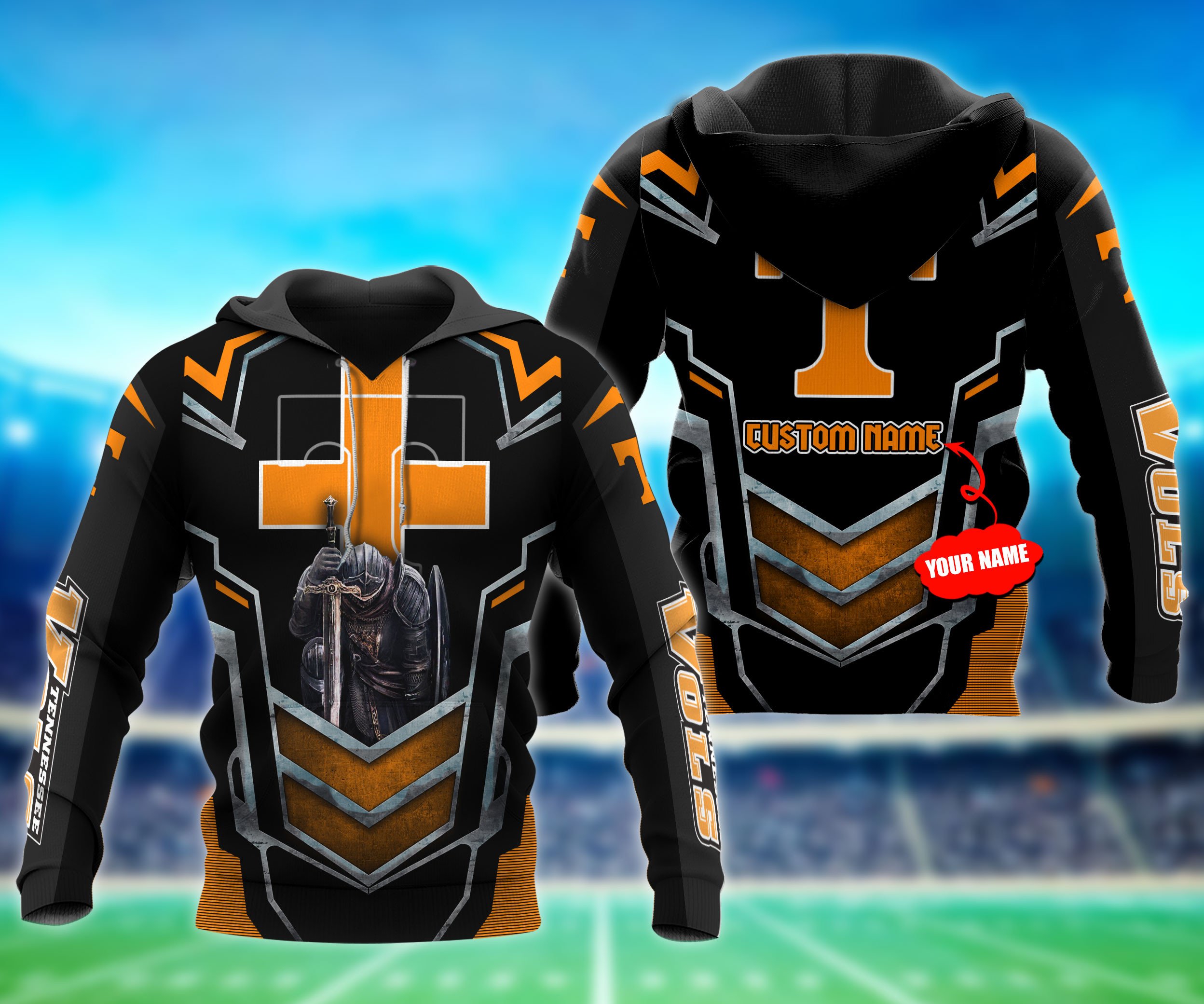 Tennessee Volunteers Ncaa Personalized Jesus Unisex 3D All Over Print Hoodie, Zip Up Hoodie