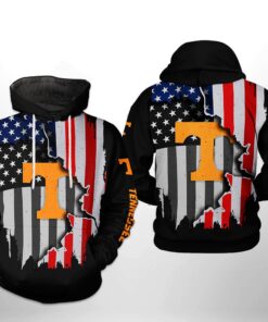 Tennessee Volunteers Ncaa Us Flag 3D All Over Print Hoodie, Zip-Up Hoodie