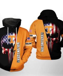 Tennessee Volunteers Ncaa Us Flag Skull 3D All Over Print Hoodie Zip Hoodie Gifts For Fans