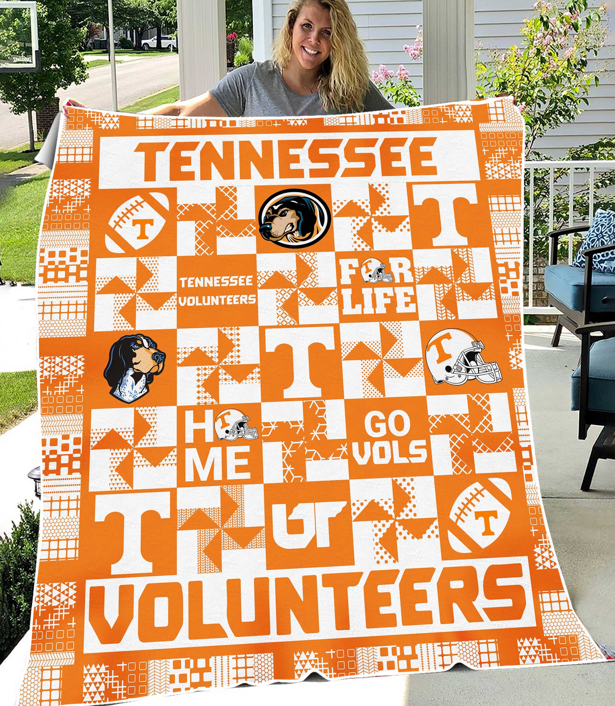Tennessee Volunteers Sherpa Fleece Blanket Gifts for NCAA Fans