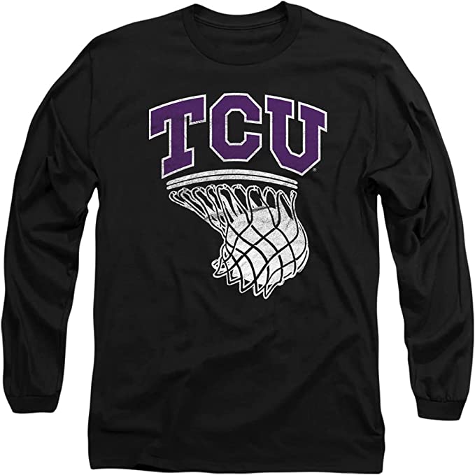 Texas Christian University Official Basketball Hoop Unisex Adult Long-Sleeve T Shirt, University Football Fan Shirt
