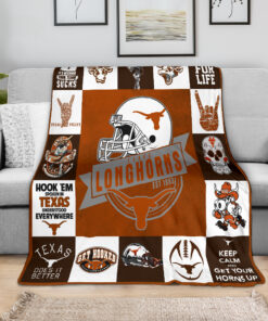 Texas Longhorns NCAA Sherpa And Fleece Blanket Gifts For Fans