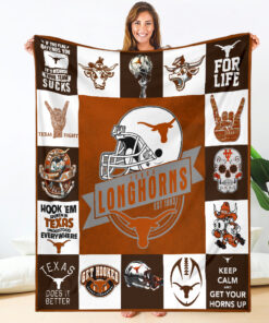 Texas Longhorns NCAA Sherpa And Fleece Blanket Gifts For Fans