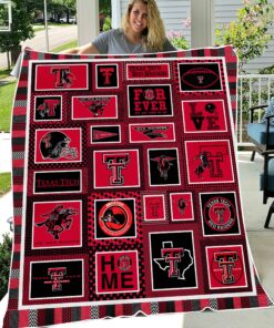 Texas Tech Red Raiders Sherpa Fleece Blanket Gifts for NCAA Fans