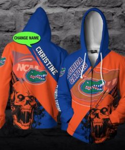 Thahd1020 Personalized Dug Florida Gators 3D All Over Print Zip Hoodie Gifts For Ncaa Fans