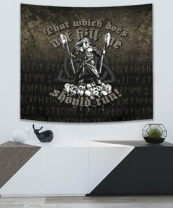 That Which Does Not Kill Me Should Run! Tapestry for Wall Décor