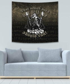 That Which Does Not Kill Me Should Run! Tapestry for Wall Décor