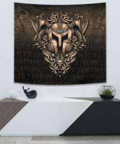 The Armor Of Viking Gold Version Tapestry for Wall Décor
