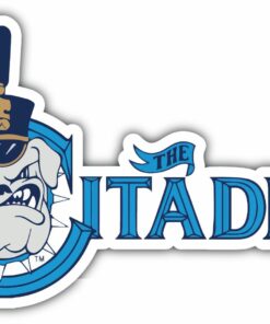 The Citadel Bulldogs College NCAA Logo Vinyl Decals Sticker For Car Truck Door And Window Laptop Gifts For Fans