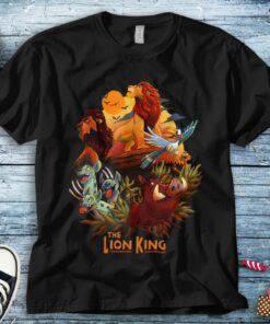 The Lion King Main Characters Poster Disney Graphic Unisex Tee Adult T-shirt Kid Shirt Long Sleeve Hoodie Sweatshirt Woman's Tank