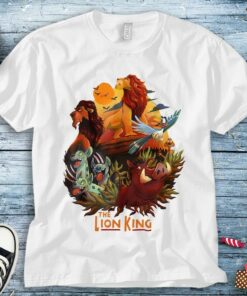 The Lion King Main Characters Poster Disney Graphic Unisex Tee Adult T-shirt Kid Shirt Long Sleeve Hoodie Sweatshirt Woman's Tank