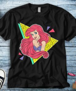 The Little Mermaid Ariel Retro 80's Style Disney Unisex Tee Adult T-shirt For Men Women Kid Shirt Long Sleeve Hoodie Sweatshirt Woman's Tank