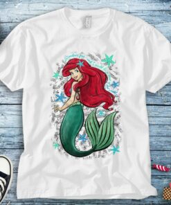 The Little Mermaid Ariel Song Music Notes Disney Unisex Tee Adult T-shirt Kid Shirt Long Sleeve Hoodie Sweatshirt Woman's Tank