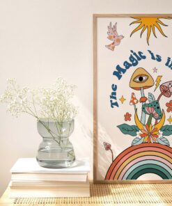 The Magic In You Trendy Quote Aesthetic 70s Poster Wall Art Prints Canvas