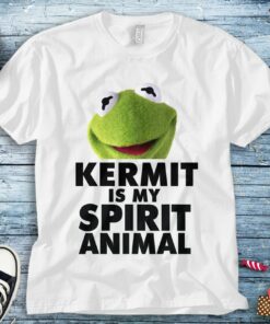 The Muppets Kermit Frog Is My Spirit Animal T-shirt Unisex Adult T-shirt Kid Shirt Long Sleeve Hoodie Sweatshirt Women's Tank