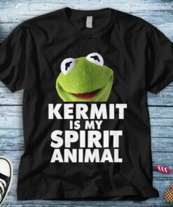 The Muppets Kermit Frog Is My Spirit Animal T-shirt Unisex Adult T-shirt Kid Shirt Long Sleeve Hoodie Sweatshirt Women's Tank