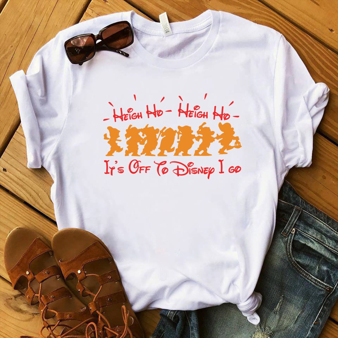 The Seven Dwarfs Shirt, Disney Family Vacation Shirt, Funny Disney Shirt, Heigh Ho Heigh Ho It's Off To Disney I Go, Disney Vacation, shirt Gift Adult Kid Toddler Tee