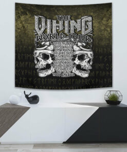 The Viking World Tour Tapestry for Wall Décor