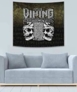The Viking World Tour Tapestry for Wall Décor
