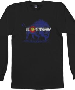 Threadrock Buffalo Colorado Flag Long Sleeve T-Shirt, CU Buffs Sweatshirt, Shirt, Hoodie Gifts for NCAA Fans