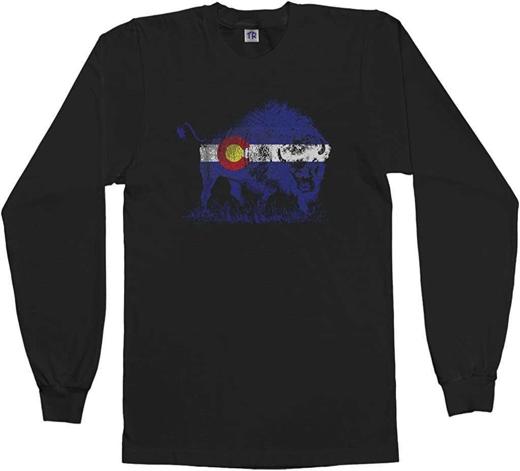 Threadrock Buffalo Colorado Flag Long Sleeve T-Shirt, CU Buffs Sweatshirt, Shirt, Hoodie Gifts for NCAA Fans