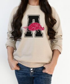 Throwback Arkansas Sweatshirt, Vintage Arkansas Logo Sweater, Arkansas Football Crewneck, Razorback Sweatshirt, Woo Pig Sooie Shirt, Hoodie for Hog Fan