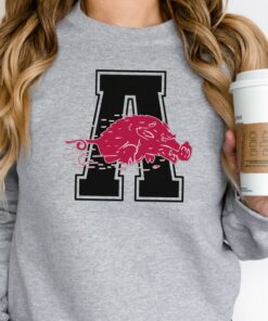 Throwback Arkansas Sweatshirt, Vintage Arkansas Logo Sweater, Arkansas Football Crewneck, Razorback Sweatshirt, Woo Pig Sooie Shirt, Hoodie for Hog Fan