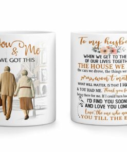 To My Husband Coffee Mug, You And Me We Got This Mug Gift, Funny Old Couple Valentine Mugs Set, White , One Size