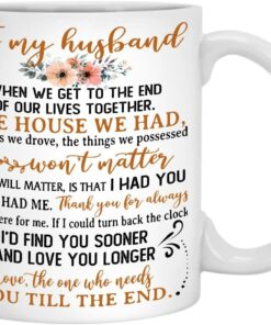To My Husband Coffee Mug, You And Me We Got This Mug Gift, Funny Old Couple Valentine Mugs Set, White , One Size